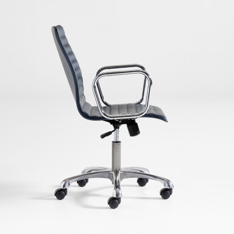 Ripple Navy Office Chair with Chrome Base - image 3 of 6