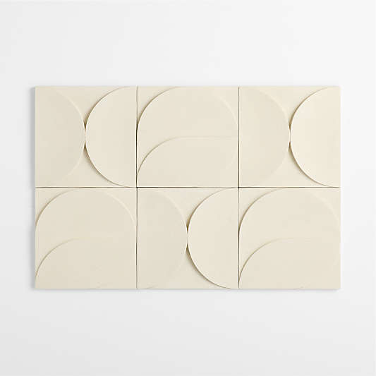 Riverside Semi Circles & Delancey Teardrop Wall Art Tiles Set of 6