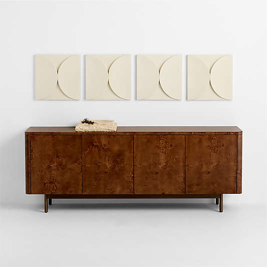 Riverside Semi Circles Wall Art Tiles Set of 4