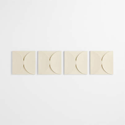 Riverside Semi Circles Wall Art Tiles Set of 4