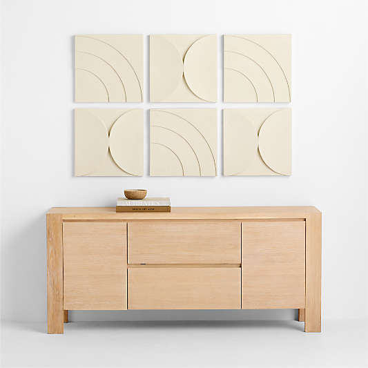 Riverside Semi Circles & Sutton Arches Wall Art Tiles Set of 6