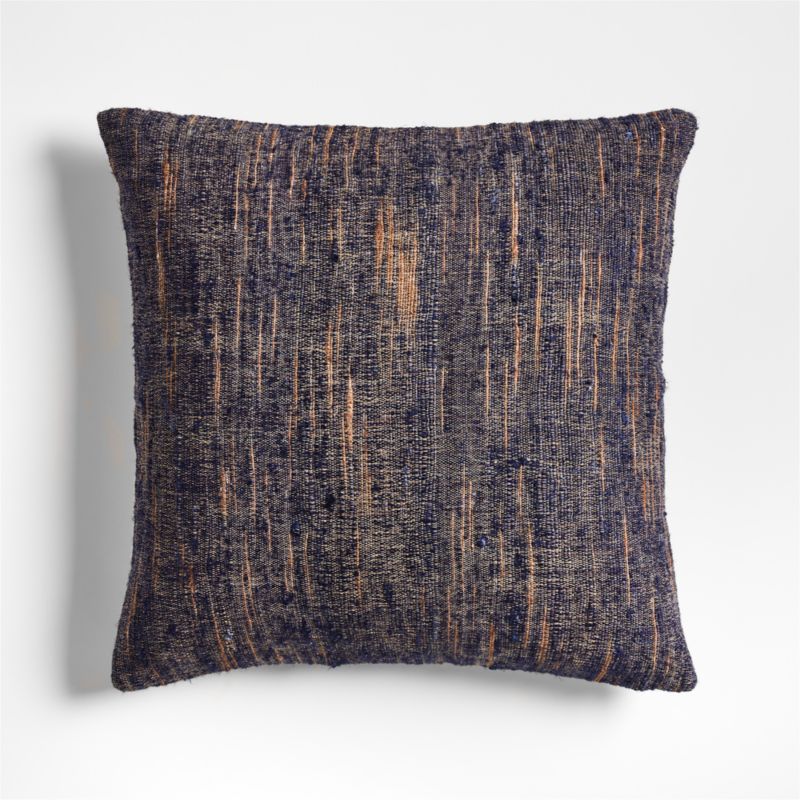 Riviera 20"x20" Deep Indigo Blue Throw Pillow Cover