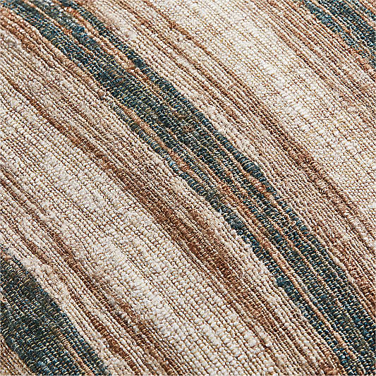 Riviera Stripe 24"x16" Sea Green Throw Pillow