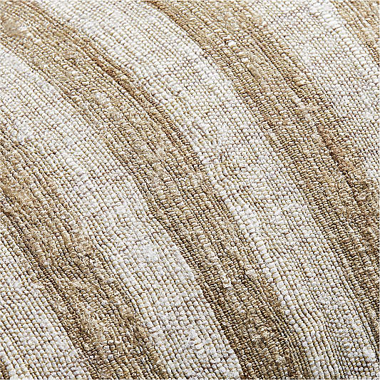 Riviera Stripe 36"x16" Arcadia Tan Brown Throw Pillow