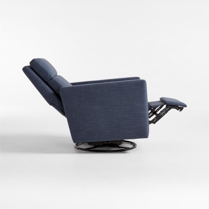 Rixby Navy Nursery Power Recliner Swivel Recliner Chair - image 10 of 11