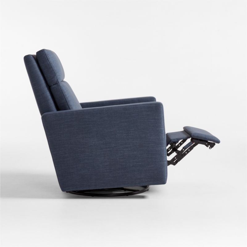 Rixby Navy Nursery Power Recliner Swivel Recliner Chair - image 9 of 11