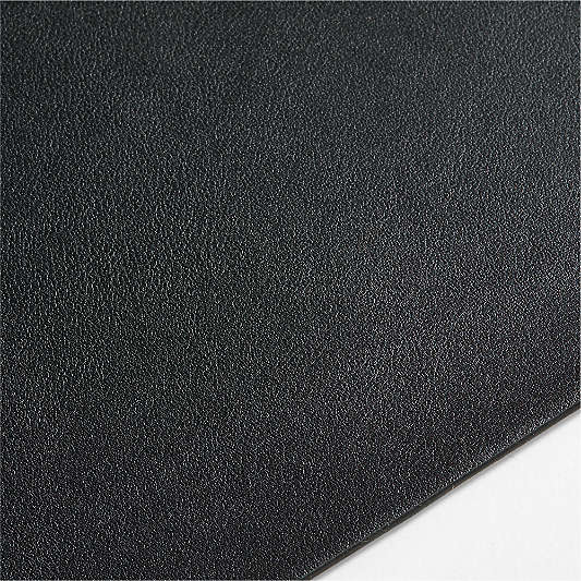 Rizzo Easy Care Recycled Leather Reversible Black and White Rectangular Placemat