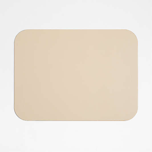 Rizzo Easy Care Recycled Leather Reversible Ochre Rectangular Placemat