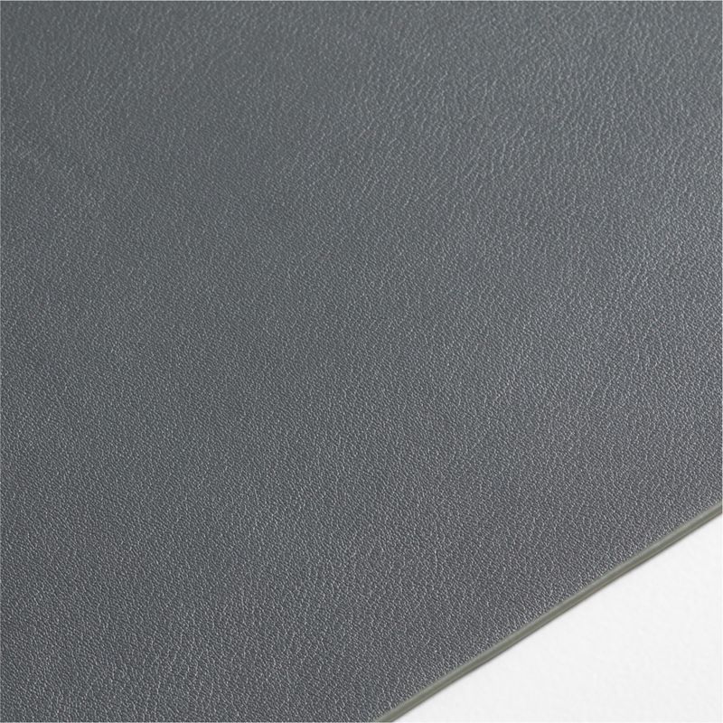 Rizzo Easy Care Recycled Leather Reversible Grey Rectangular Placemat - image 3 of 4