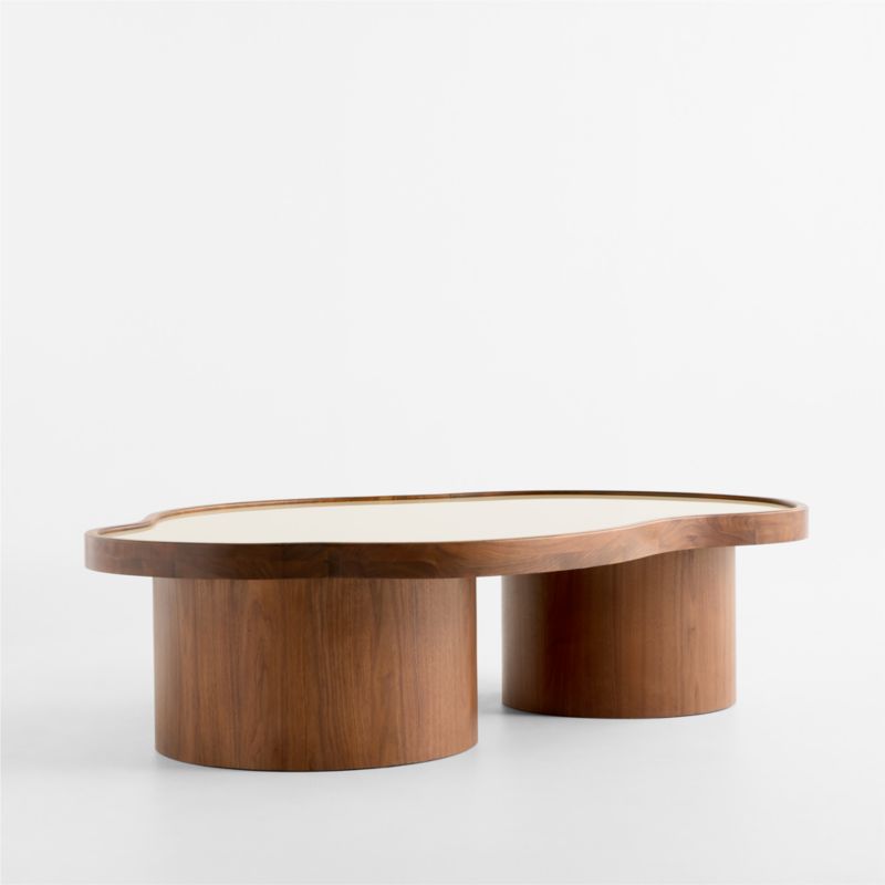 Viewing product image Roland 60" Natural Walnut and Tadelakt Coffee Table by Venus Williams - image 1 of 7