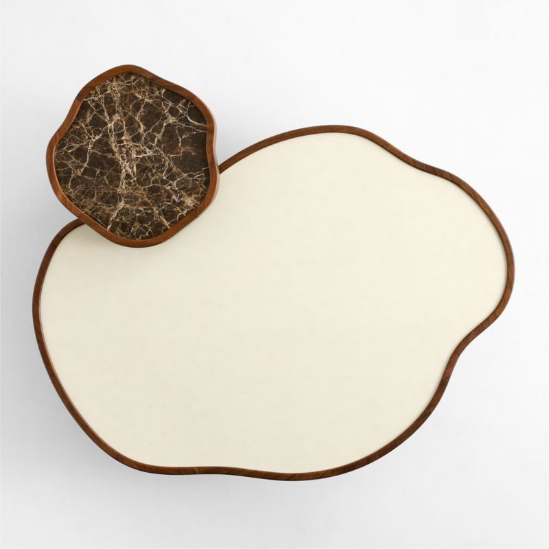 Roland Walnut and Tadelakt Coffee and Side Table Set by Venus Williams - image 5 of 7