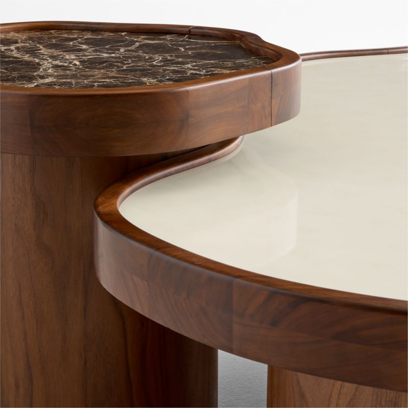 Roland Walnut and Tadelakt Coffee and Side Table Set by Venus Williams - image 6 of 7