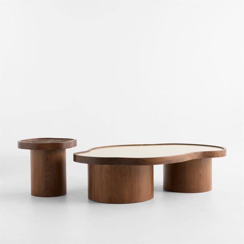 Roland Walnut and Tadelakt Coffee and Side Table Set by Venus Williams - image 4 of 7