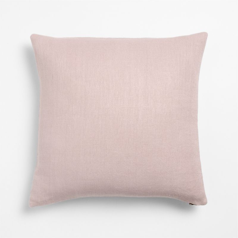 Relaxed Linen 20"x20" Dusty Rose Layering Throw Pillow Cover - image 1 of 4