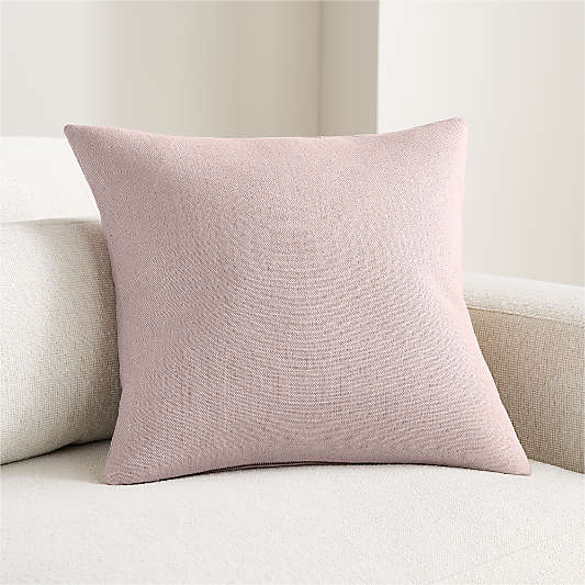 Relaxed Linen 20"x20" Dusty Rose Layering Throw Pillow