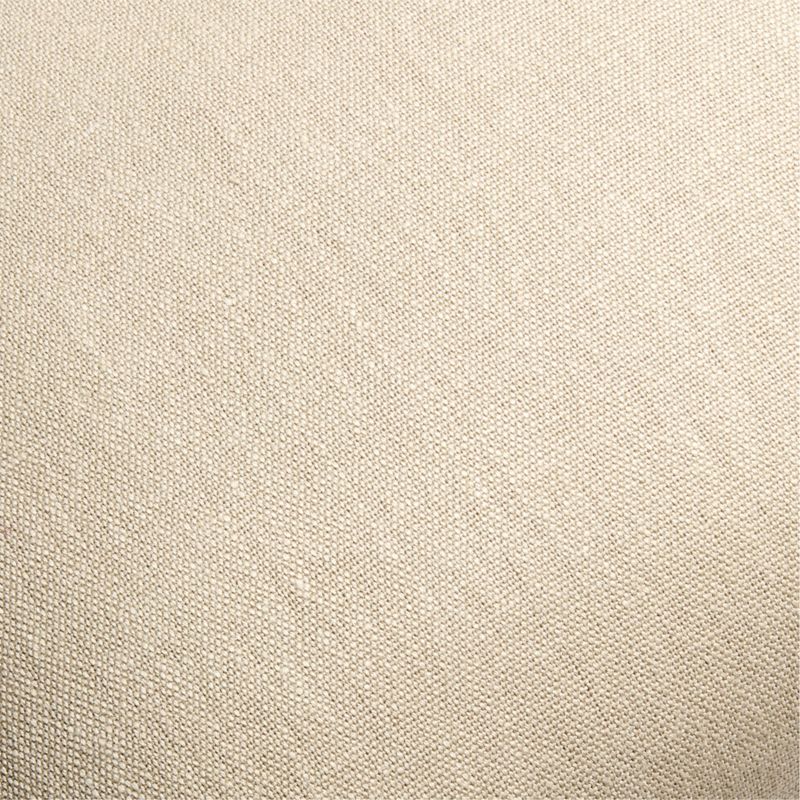 Relaxed Linen 20"x20" Natural Taupe Layering Throw Pillow Cover with Down-Alternative Insert - image 2 of 4