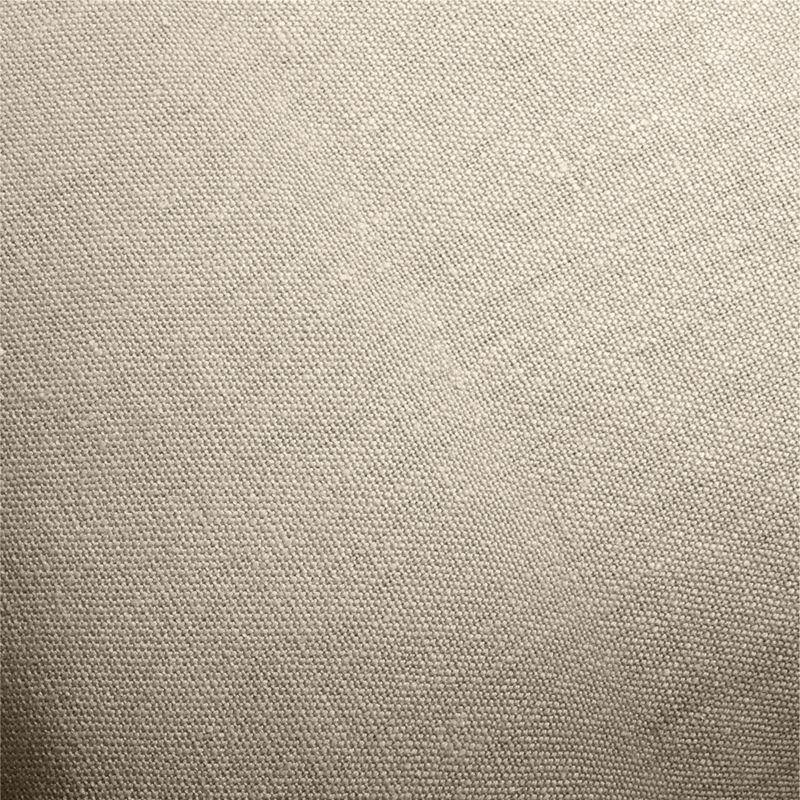 Relaxed Linen Ruffle 20"x20" Natural Taupe Throw Pillow Cover - image 1 of 4