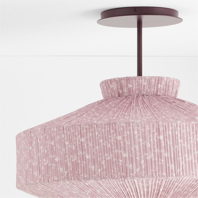 Remy Pendant Floral Print Canopy Kids Ceiling Light - image 5 of 6