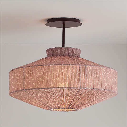Remy Pendant Floral Print Canopy Kids Ceiling Light