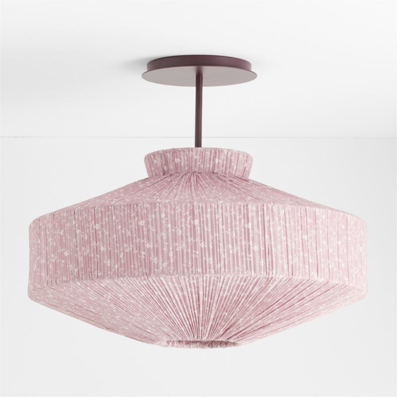 Remy Pendant Floral Print Canopy Kids Ceiling Light - image 4 of 6