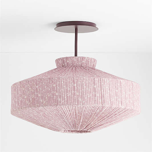 Remy Pendant Floral Print Canopy Kids Ceiling Light