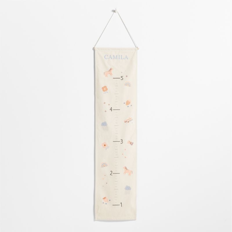 Rainbows and Unicorns Canvas Personalized Kids  Growth Chart - image 0 of 8