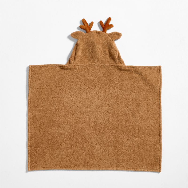 Reindeer 100% Organic Cotton Hooded Baby Towel - image 7 of 10