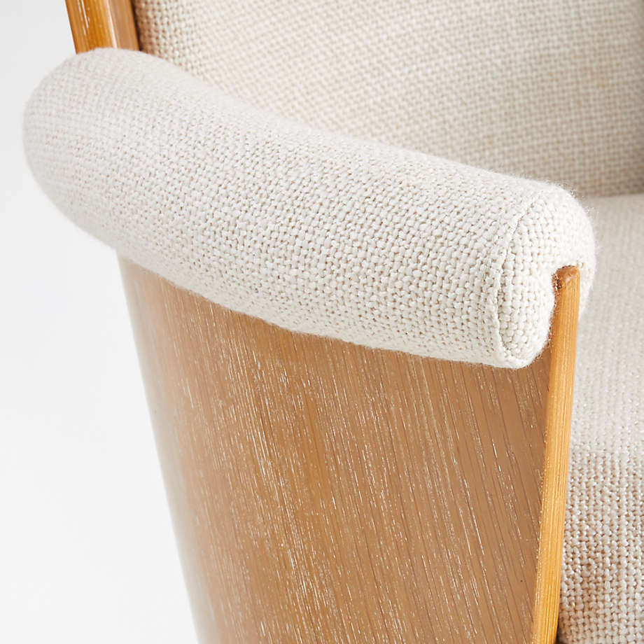 Crate&Barrel Roan Wood Office Chair Yorkdale Mall