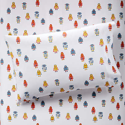 robot crib sheets