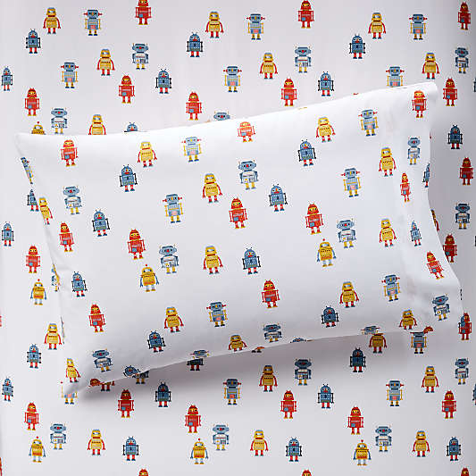 Organic Robot Kids Pillowcase