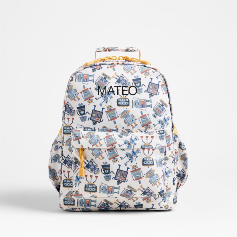 Robots Kids Backpack with Side Pockets