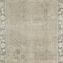 Rochelle Traditional Floral Grey Area Rug 8'x10' | Crate & Barrel