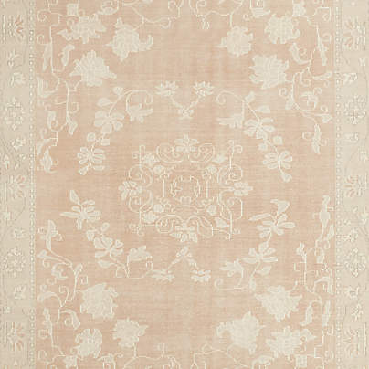 Rochelle Traditional Floral Sand Beige Area Rug 9'x12'