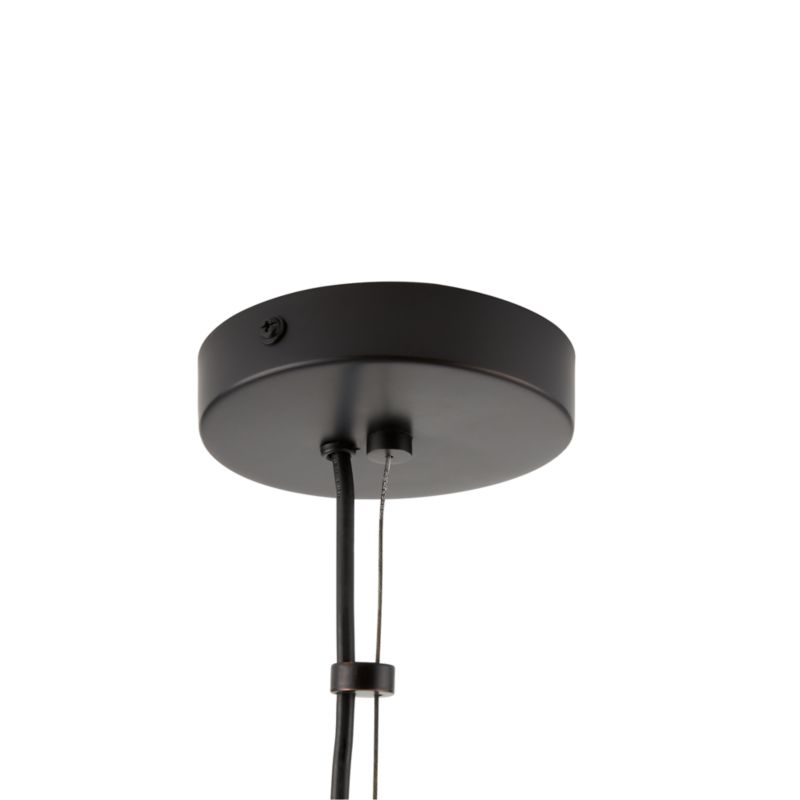 Rodan Hammered Dark Bronze Metal Drum Pendant Light