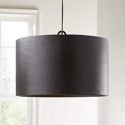 Hammered metal deals pendant light