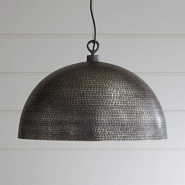 Lia Pendant Light with Shade + Reviews | Crate & Barrel Canada