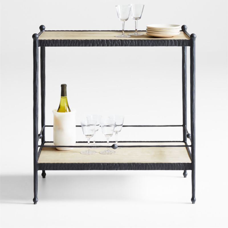 Rodin Black Metal Bar Console by Athena Calderone - image 0 of 14