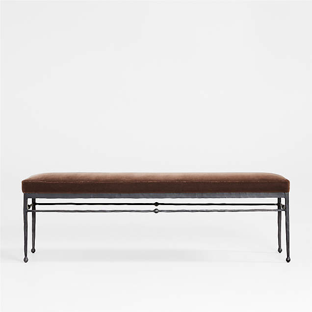 Pali Black Wood Dining Bench + Reviews Crate & Barrel Canada