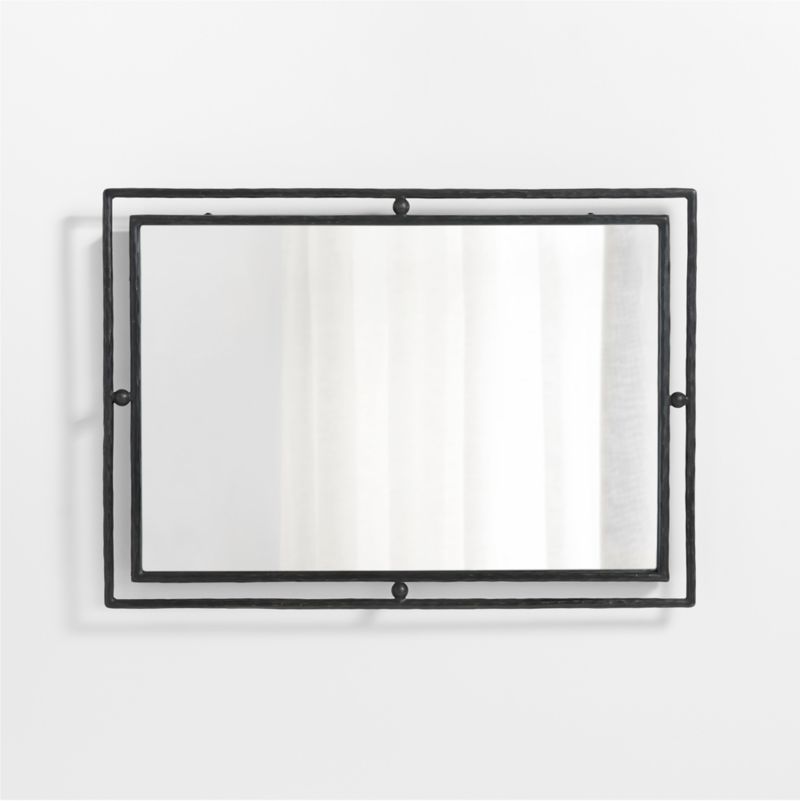 Rodin Black Wall Mirror by Athena Calderone + Reviews Crate & Barrel
