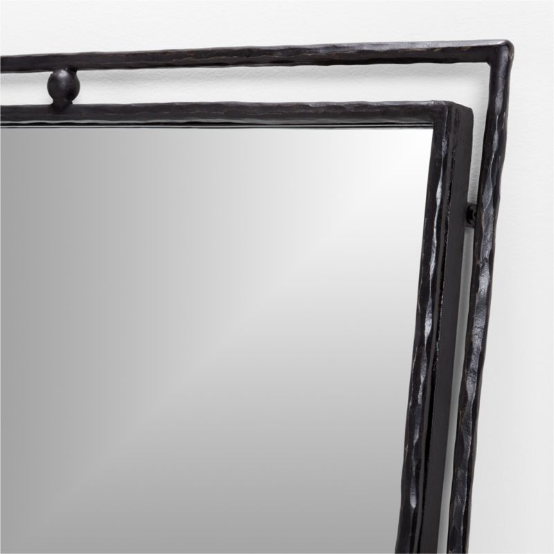 Rodin Black Floor Mirror by Athena Calderone 38"x80" - image 4 of 5