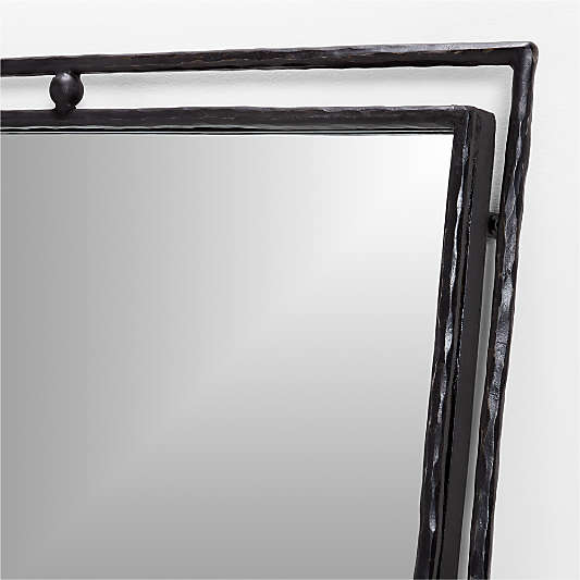 Rodin Black Floor Mirror by Athena Calderone 38"x80"