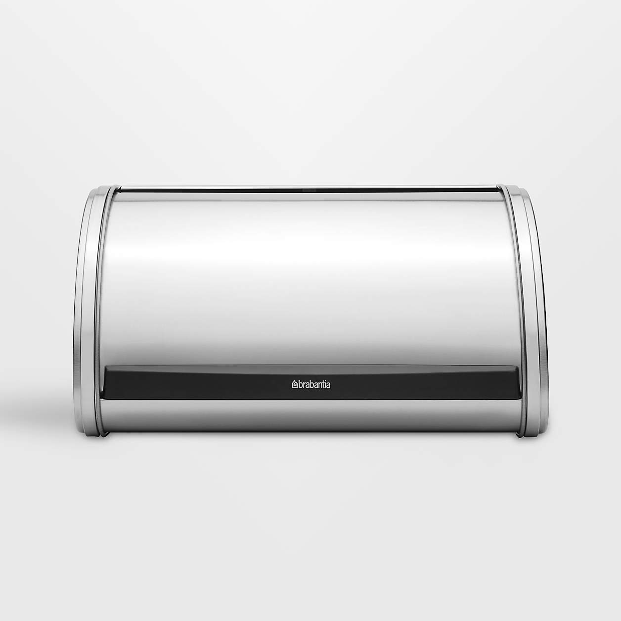 Brabantia Medium Matte Steel Roll Top Bread Box + Reviews Crate & Barrel