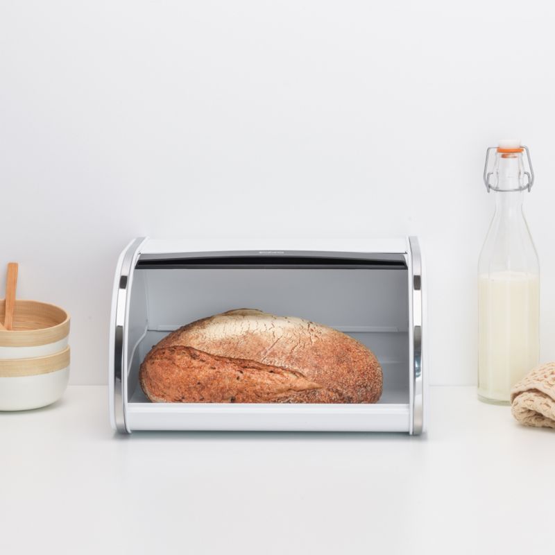 Brabantia Roll Top Bread Box, Medium, White - image 1 of 6