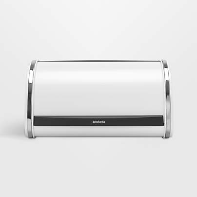 Brabantia Roll Top Bread Box, Medium, White