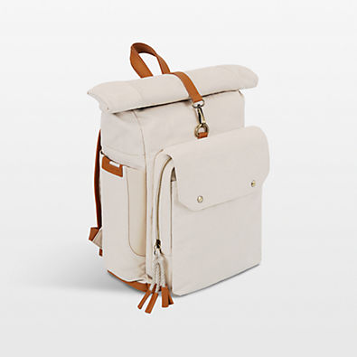View Roll Top Tan Picnic Outdoor Backpack Cooler details