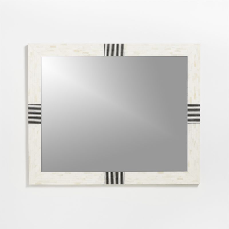 Roman Rectangular Bone Inlay Mirror - image 3 of 6