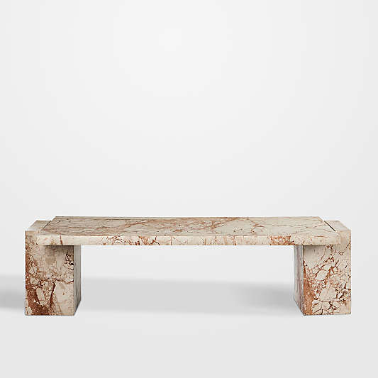 Romano Marble 61"  Rectangular Coffee Table