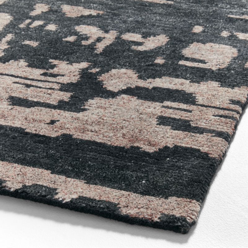 Rome Wool Black Area Rug 9'x12' - image 4 of 5