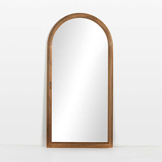 Romy Smoked Acacia Floor Mirror 38" x 77"
