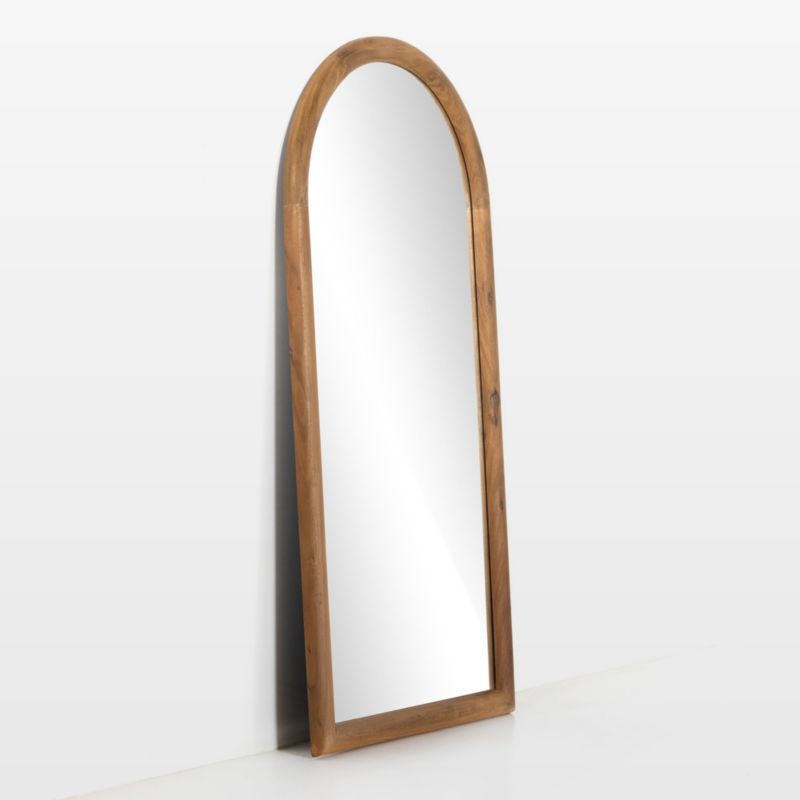 Romy Smoked Acacia Floor Mirror 38" x 77" - image 4 of 5